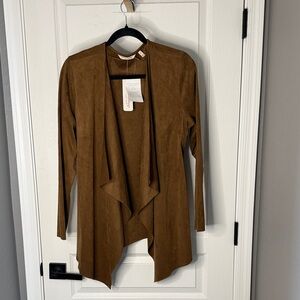Soft Surroundings Brown Open Front Jacket